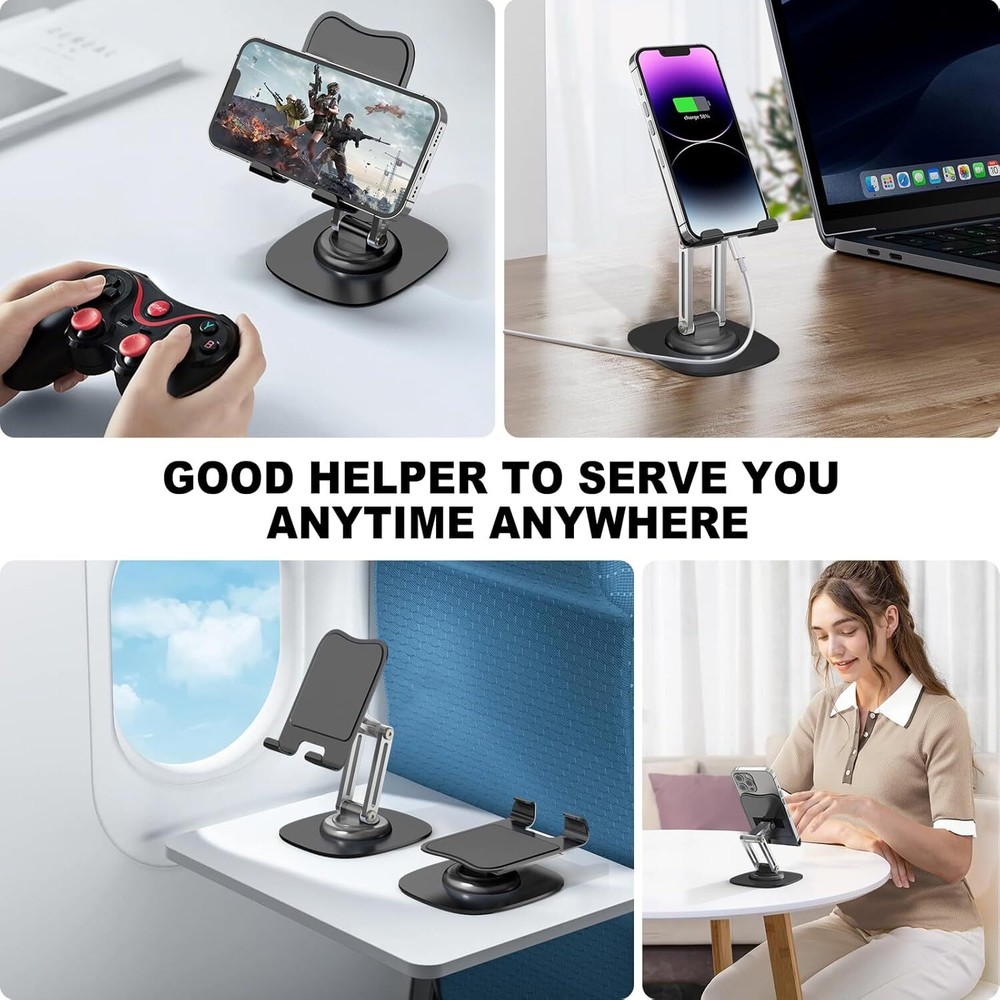 Adjustable Cell Phone Stand Holder Desk Dock Mount For iPad iPhone Kindle Tablet