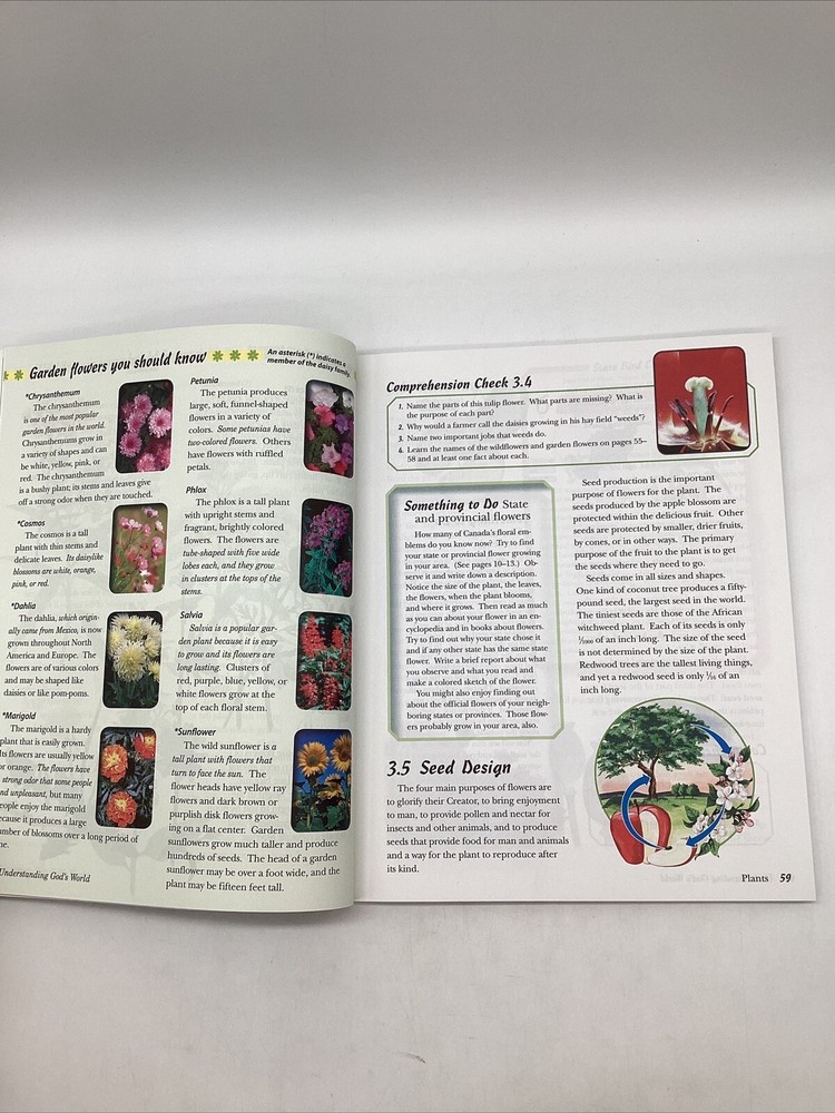 Abeka Understanding God’s World Student Text, Test & Activity 4th Grade Science