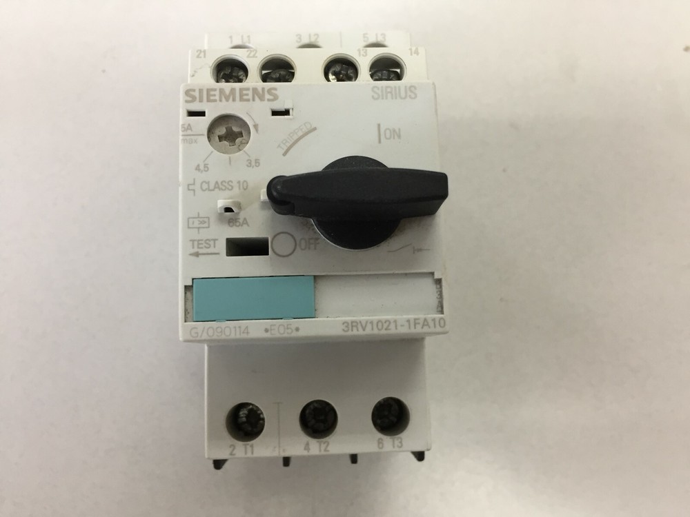 SIEMENS 3RV1021-FA10 MOTOR STARTER PROTECTOR
