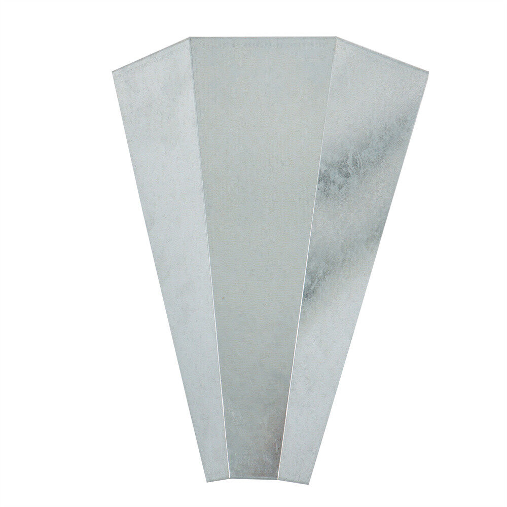 1 Pack Galvanized Steel Chicken Killing Cone With Flat Back Design Medium 8 lbs