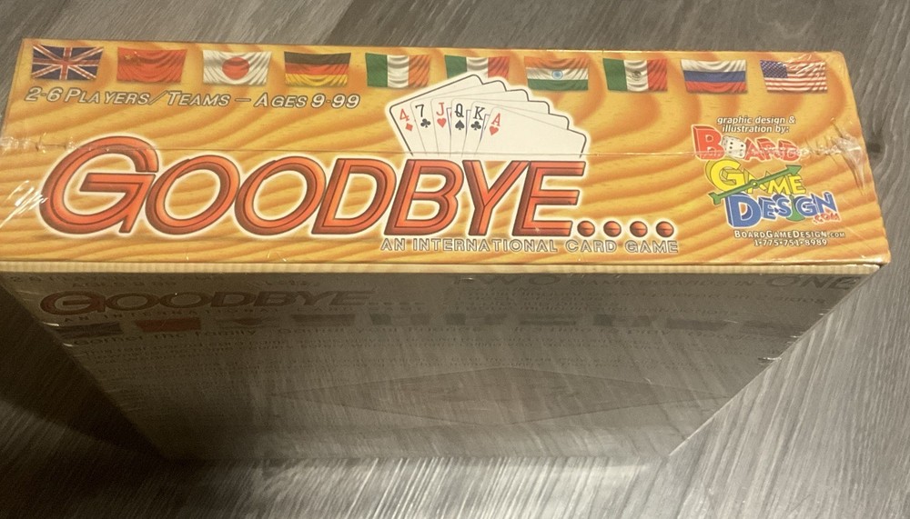 GOODBYE….. AN INTERNATIONAL CARD GAME 2006 SEALED