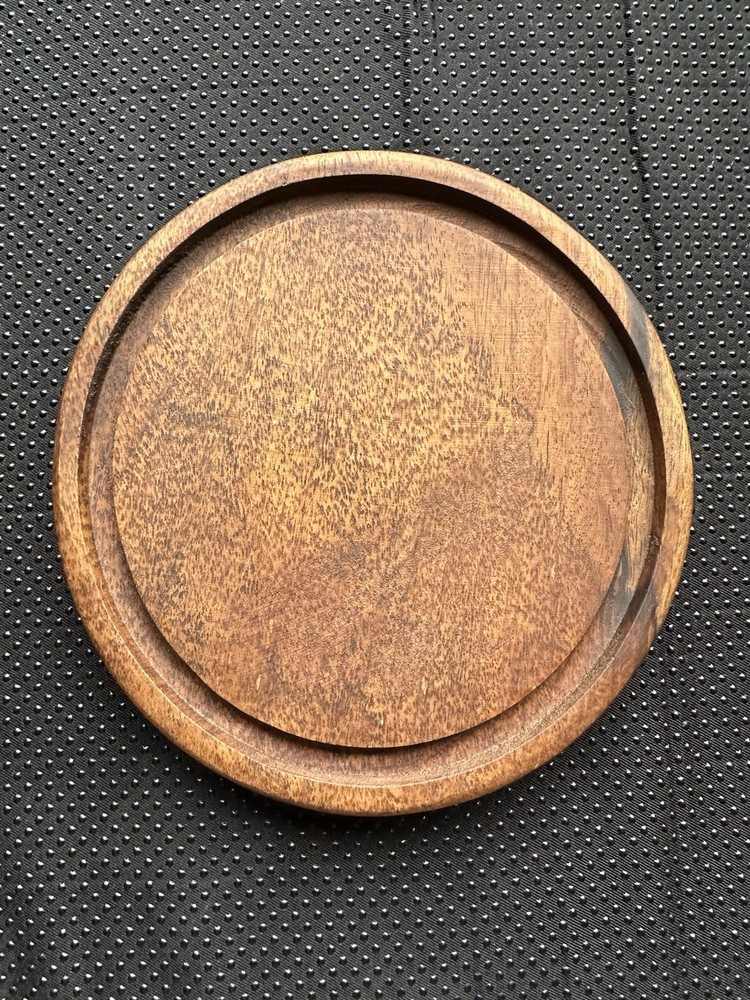 Mahogany Round Plate