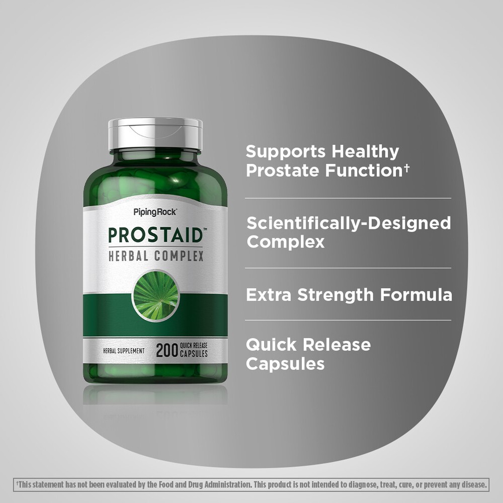 Prostate Vitamins | 200 Capsules | Complex Formula | Non-GMO | by Piping Rock