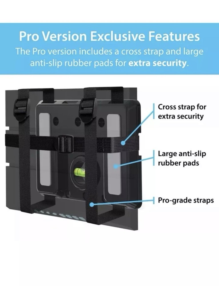 Total Mount Universal Strap Mount for Electronics Level Genuine Drill-Free
