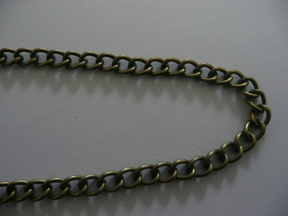 new light bronze plated pocket watch chain