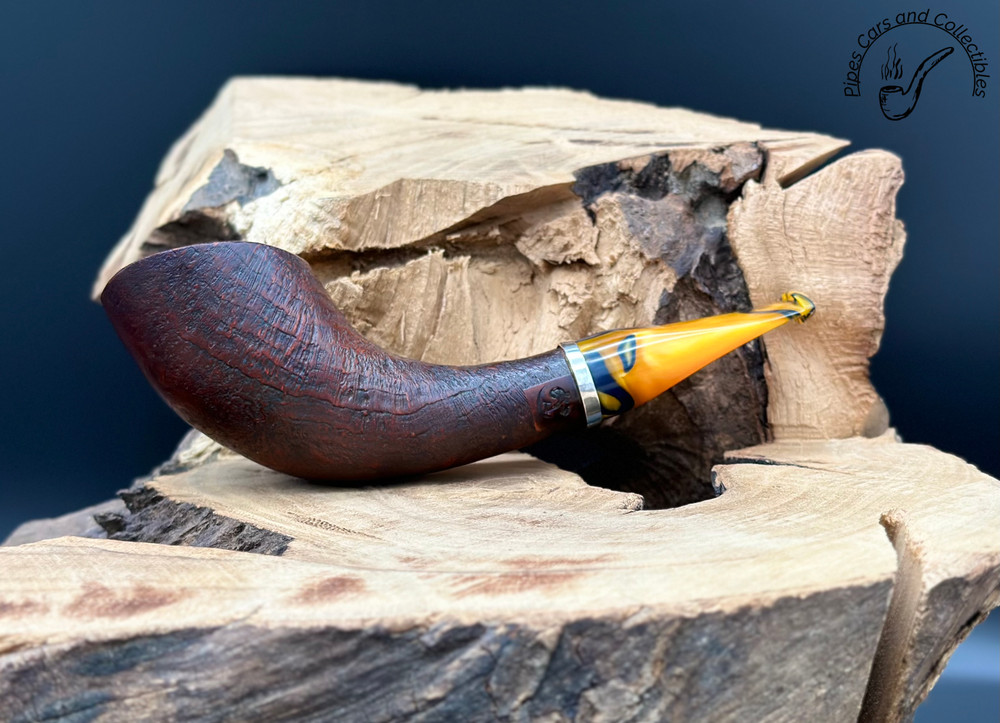 Thomas Martin Sandblasted Freehand Smoking Pipe