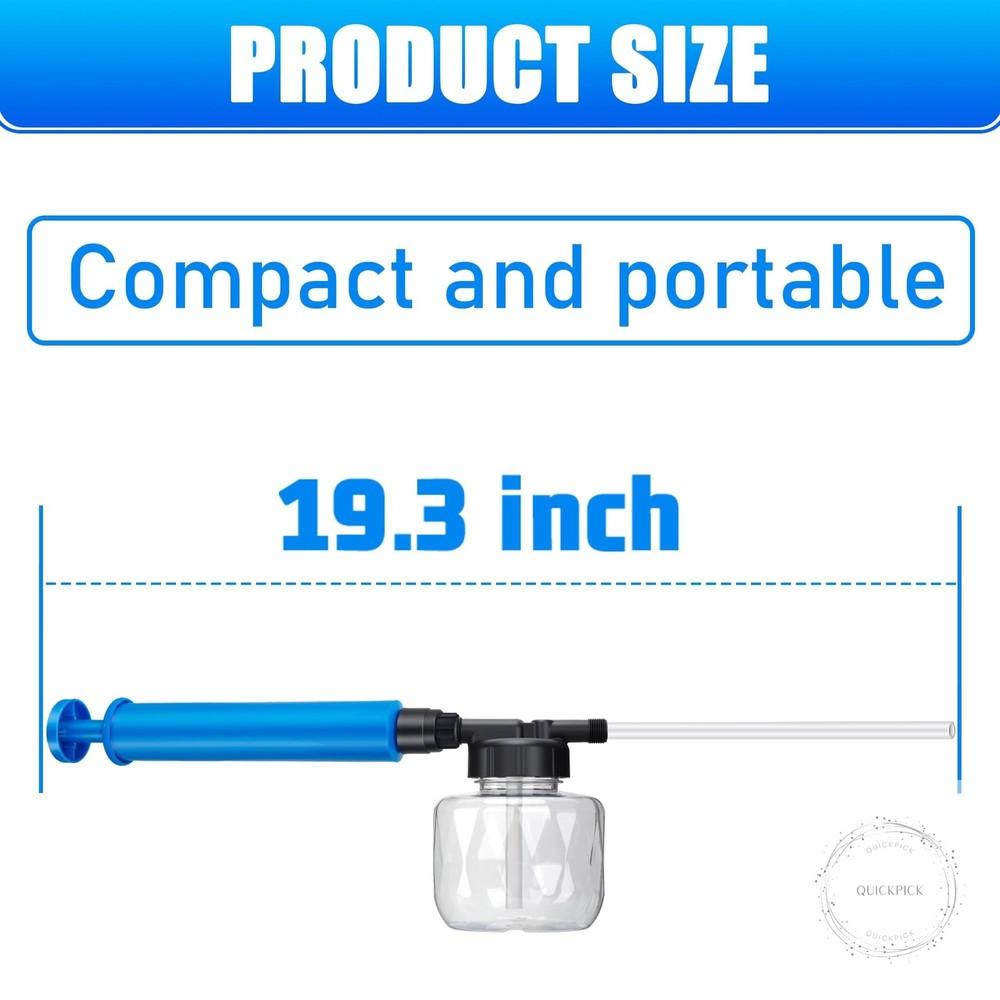 19" Powder Duster Sprayer with Push-Pull Air Pump for Diatomaceous Earth, Delta