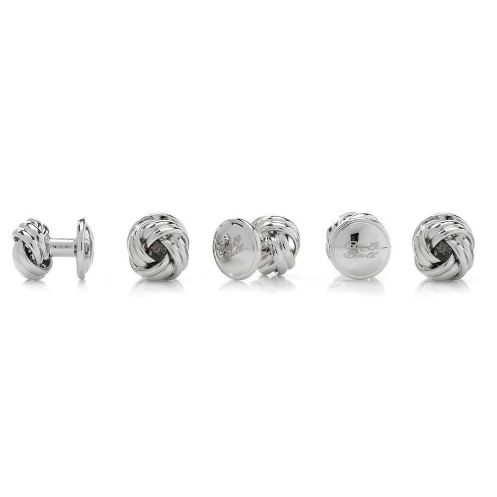 Silver Knot 5-Stud Set