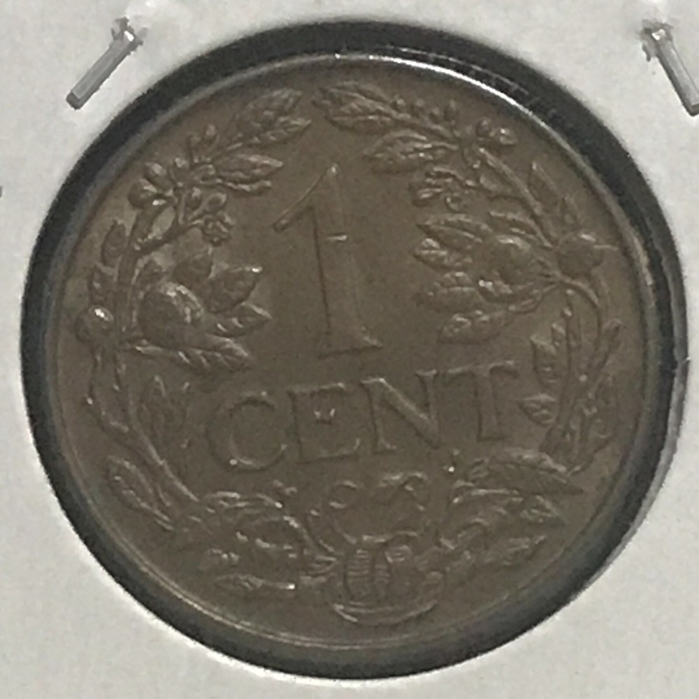 Curacao Cent KM 42 CH Brn Unc 1944 D