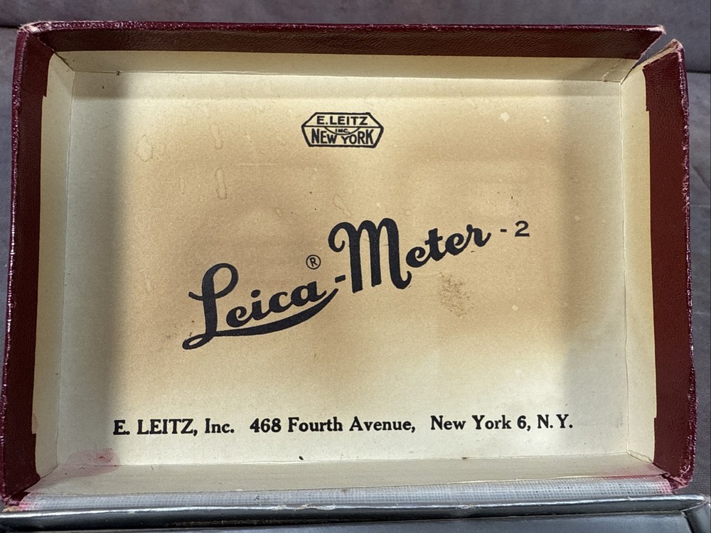 Leica Meter 2 Exposure Meter In Original Box Made Germany