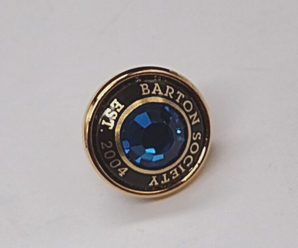 BARTON SOCIETY Est 2004 Blue Accent Small Tack Pin