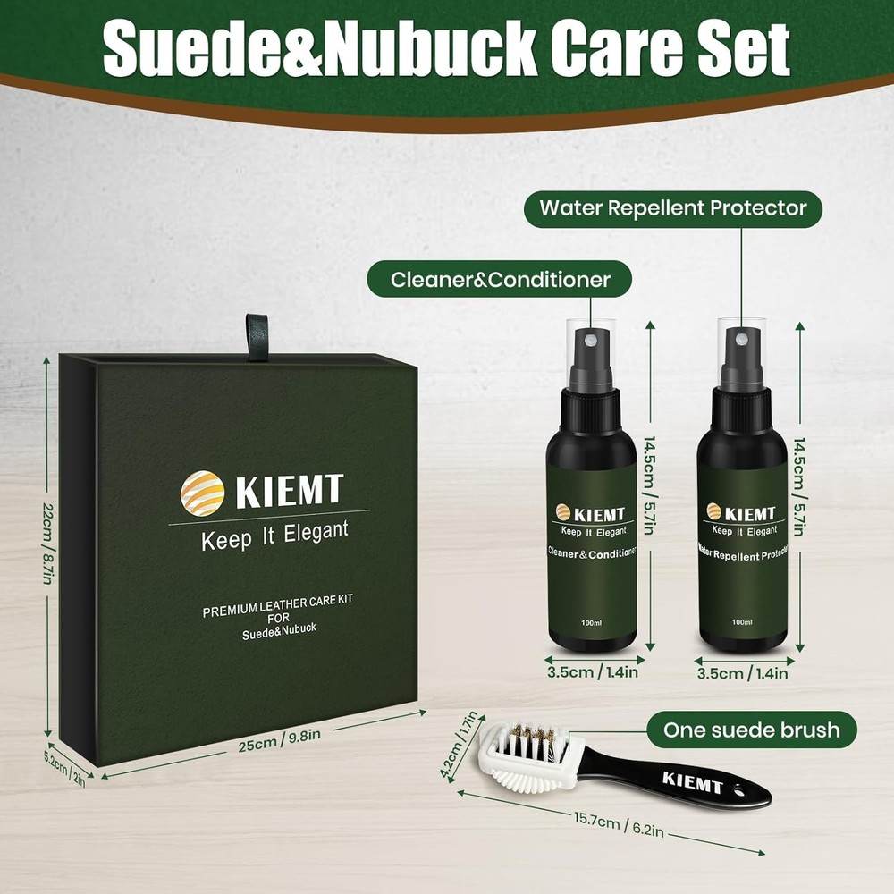 Leather & Suede Care Kit Leather Cleaner Conditioner Protector