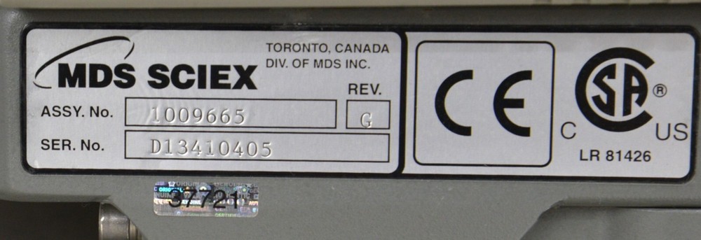 Applied Biosystems MDS Sciex API 3000 LC/MS/MS Mass Spectrometer System