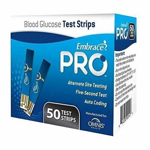 Embrace Pro Blood Glucose 50 Test Strips