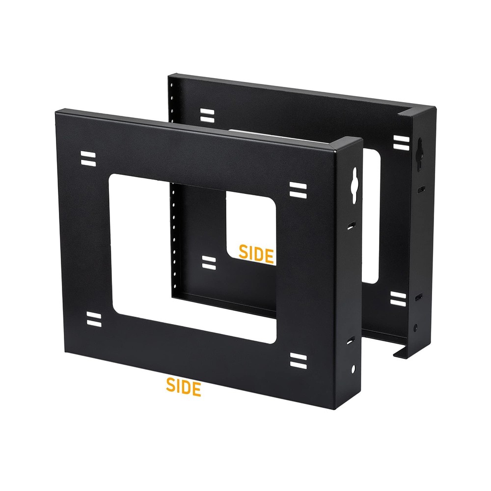 RIVECO 6U Open Frame Rack Wall Mount & Desktop Mount, No Assembly Required Se...