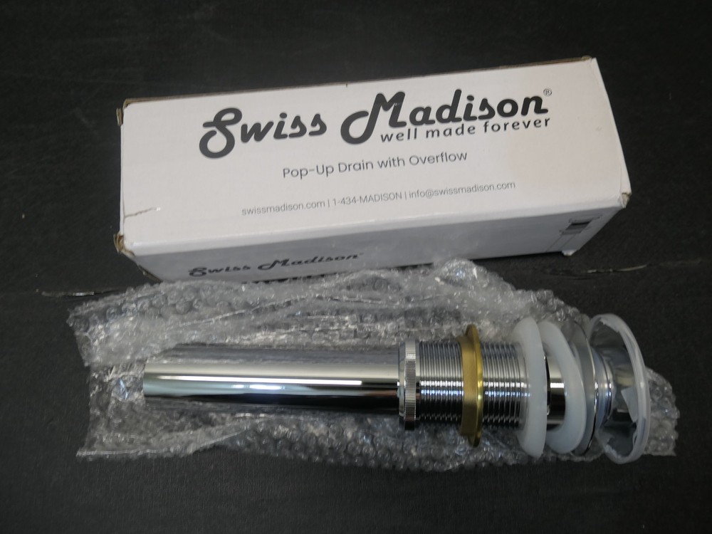 Swiss Madison Pop-Up Drain With Overflow
