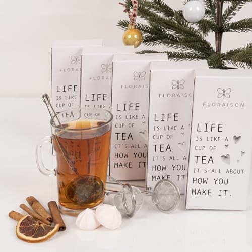 Snap Ball Tea Strainer 3 Pack Tea Infuser with Handle Tea Mesh Infuser Snap
