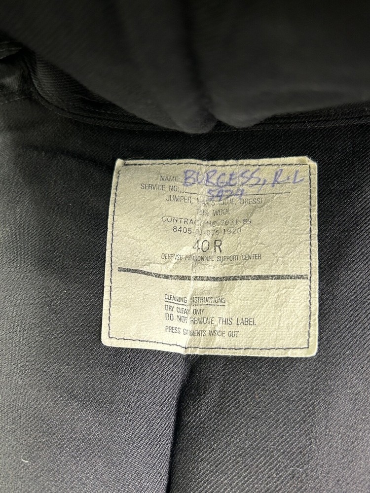 US Navy Aviation Electronics Technician 2nd Class Dress Blue Uniform