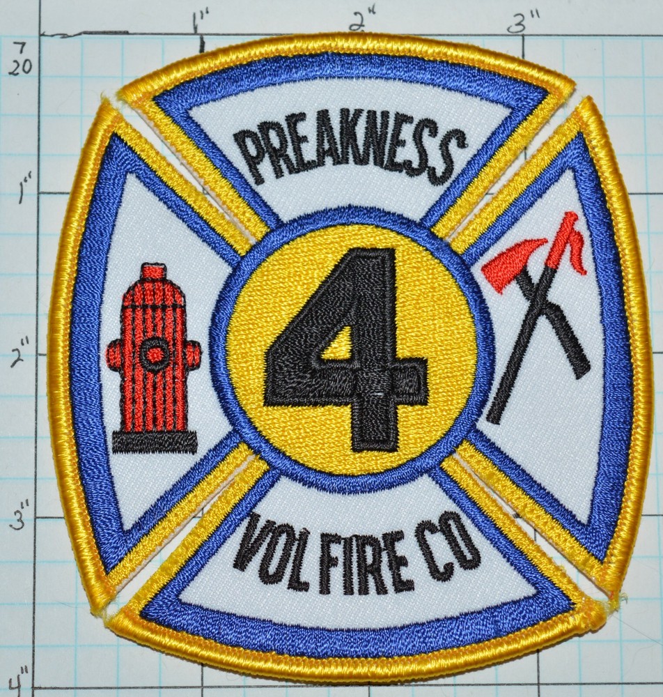 NEW JERSEY, PREAKNESS VOL FIRE COMPANY PATCH
