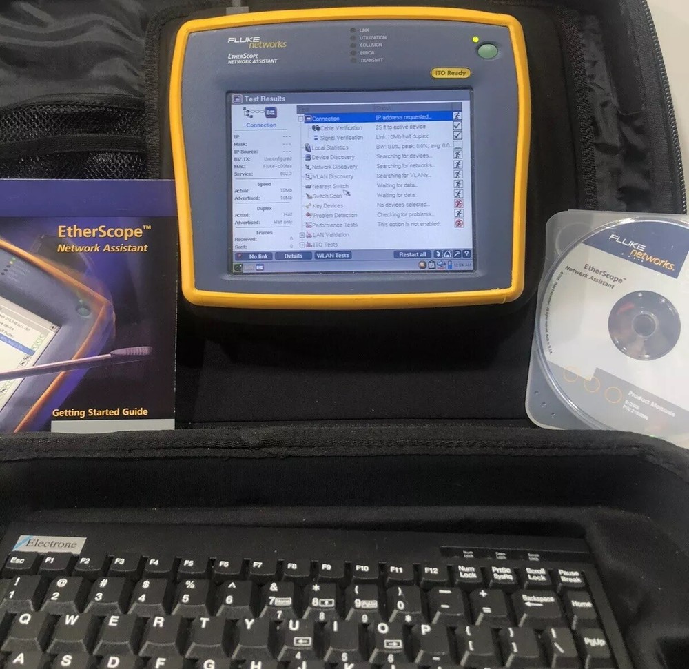 Fluke Networks EtherScope Series I Network Assistant w/ LAN WLAN & ITO Opts