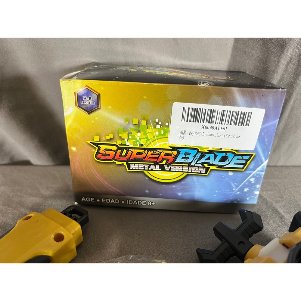 Super Blade Metal Version Bey Battle Evolution Starter Set Gift for Boy Toy