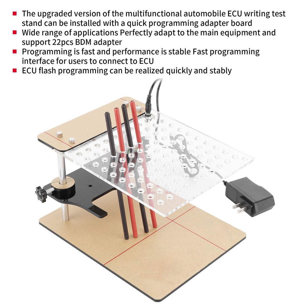 BDM Frame Set, BDM Frame Board Assembly with 4pcs Probe Pin Vehicle Accessor
