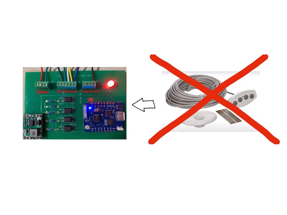 Pentair IS4 (Alexa) Spa Switch Remote - Spa side Remote - 4 relays