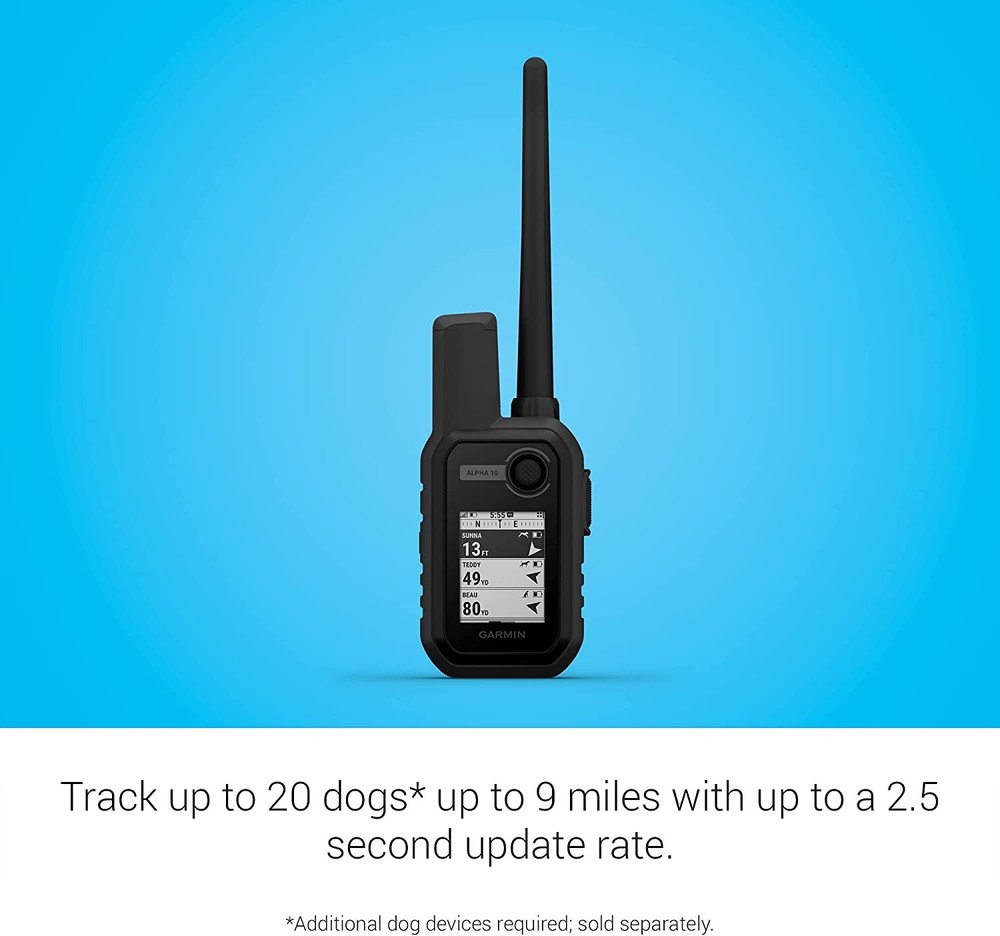 Garmin Alpha 10 Handheld GPS Compass Compact Tracking and Training Dog Device