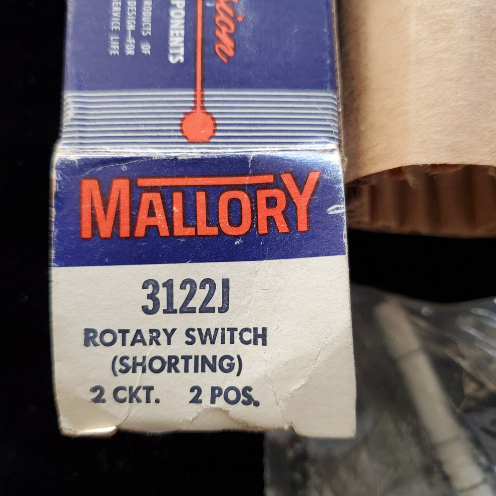 MALLORY #3122J Rotary Switch (Shorting)