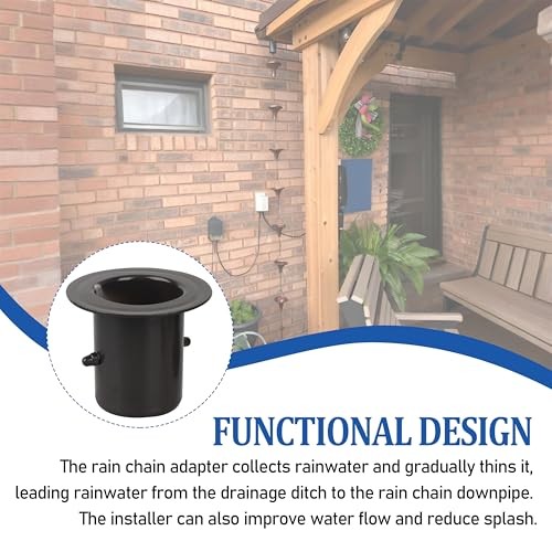 Rain Chain Gutter Adapter,for Rain Chain Installation,Replacement 2PCS