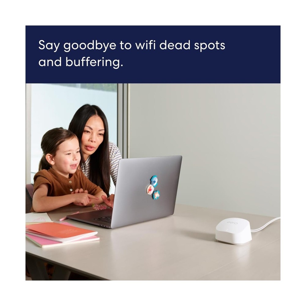 Amazon eero Pro 6E (1-pack) + Amazon eero 6+ (2-pack) mesh Wi-Fi 6 system
