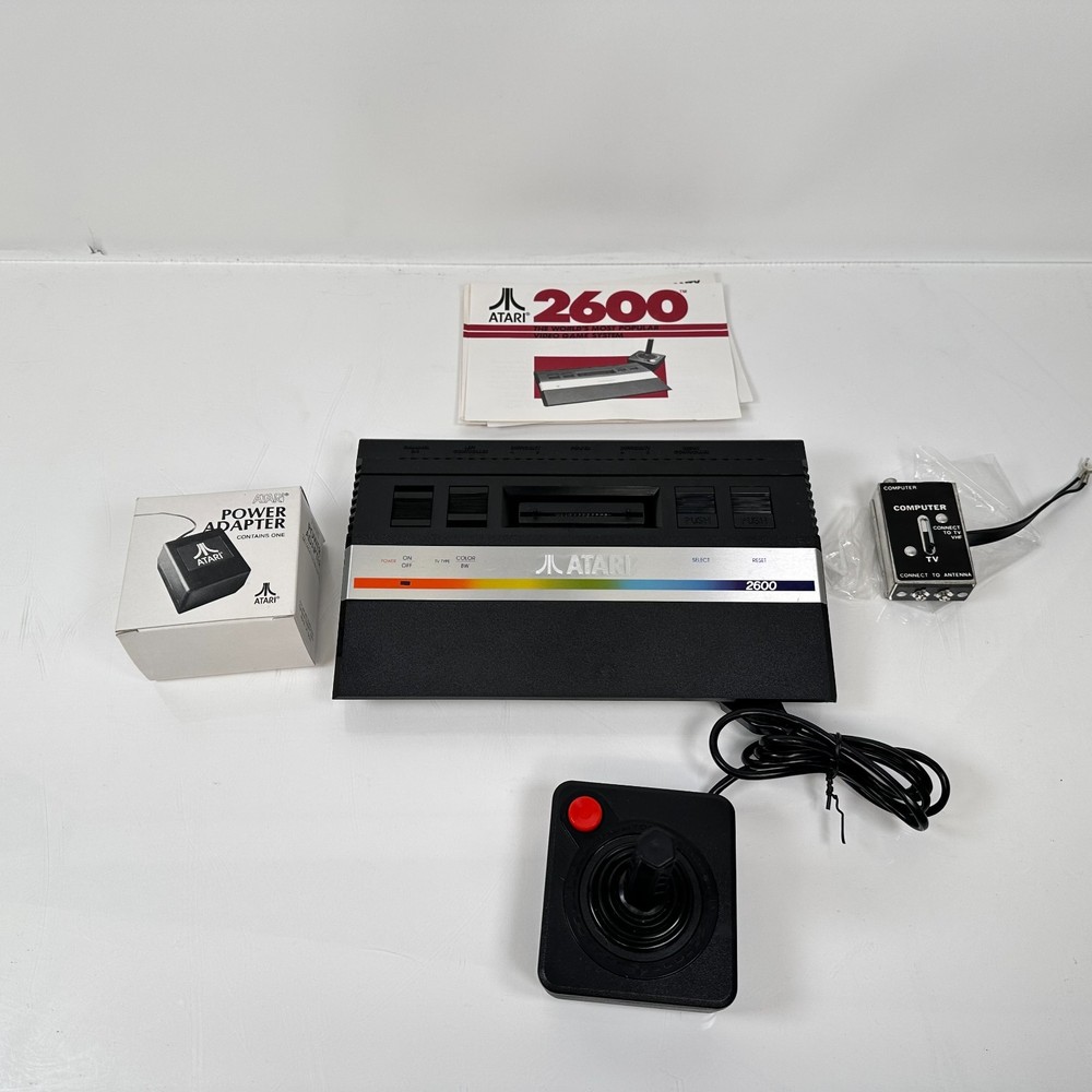 Atari 2600 Complete Console System w/ Console, Joysticks, Paddles & Power Supply