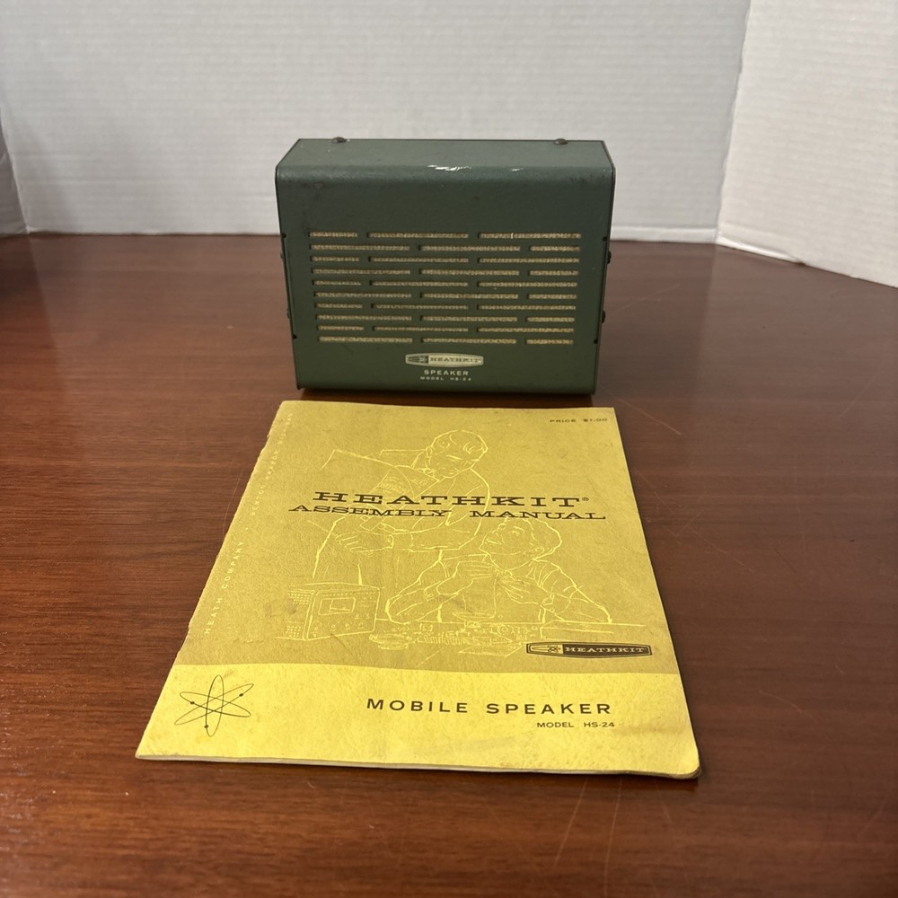 Vintage Heathkit HS-24 Mobile Speaker With Original Manual ***Untested