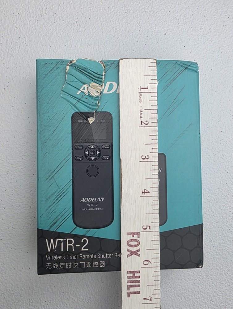 Open Box New Aodelan WTR-2 Wireless Timer Remote Shutter Release For Cameras