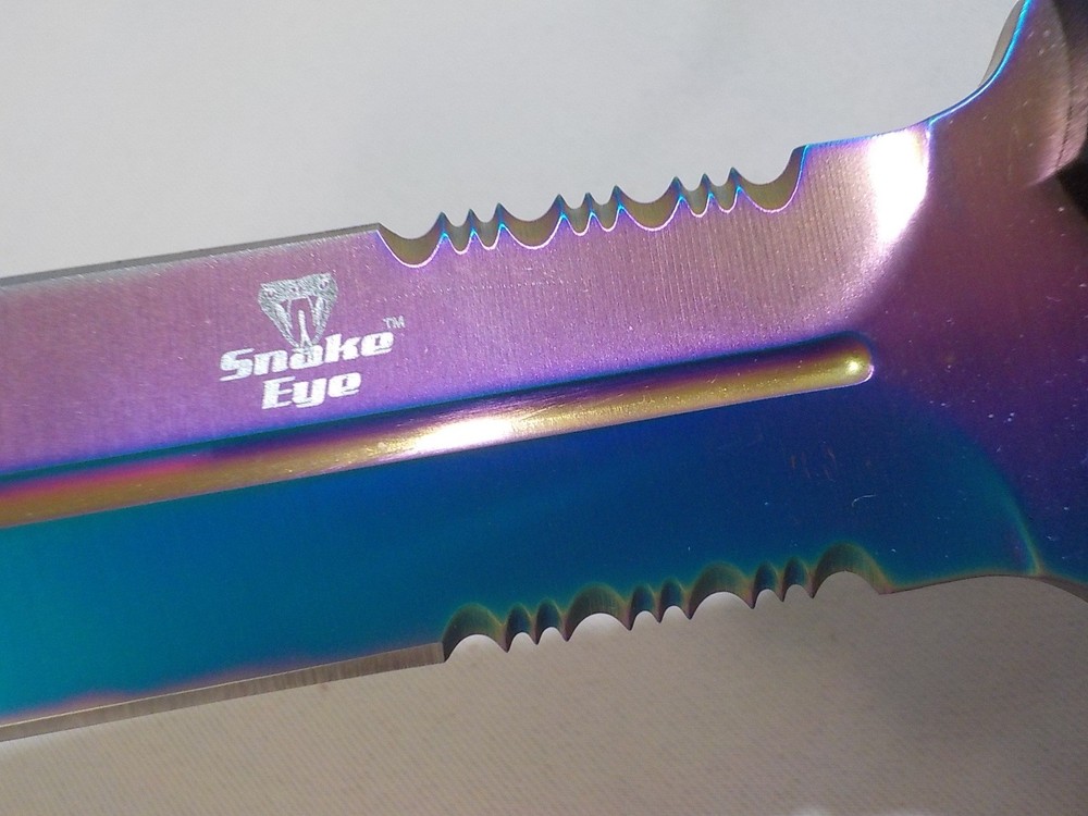 Snake Eye "Rainbow" Foxed Blade Dagger