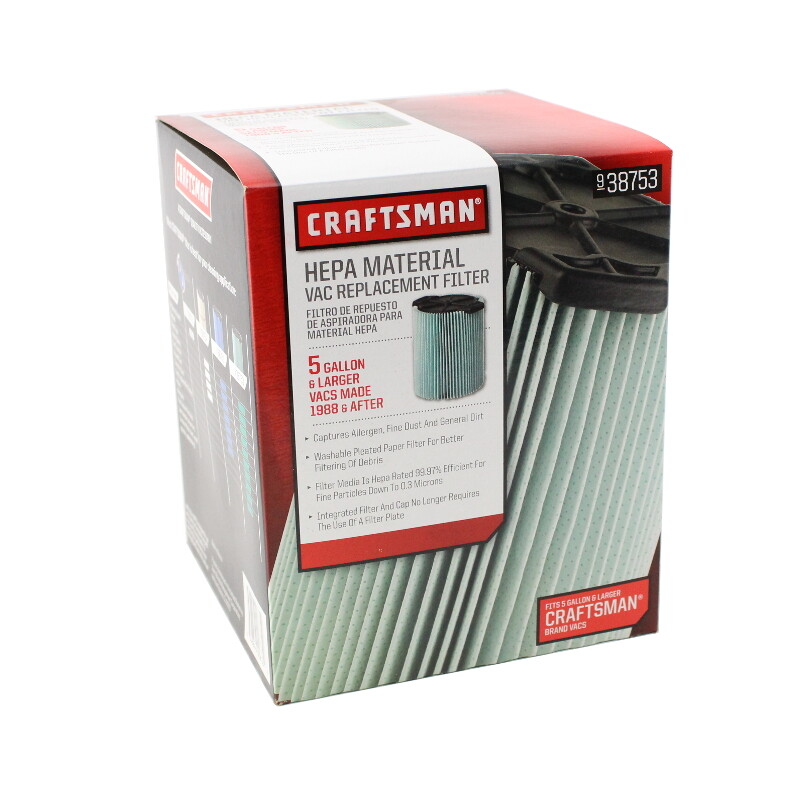 CRAFTSMAN CMXZVBE38753 Hepa Media Replacement Filter