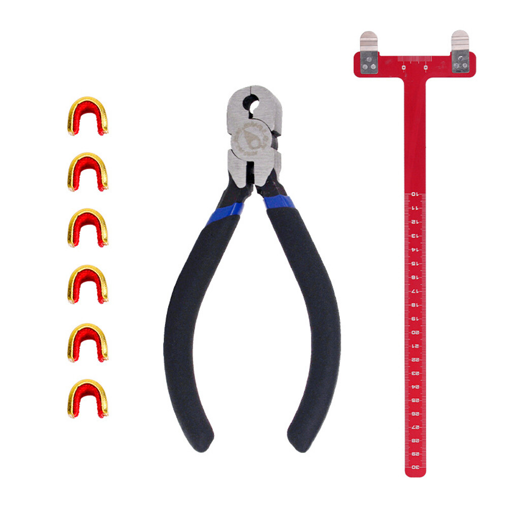 Archery Adjustment Tool Bow String Nocking Points Pliers T Squares Tuning C9F5