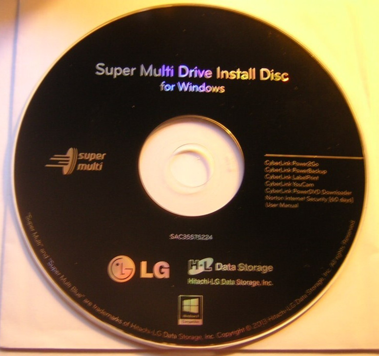 LG Super Multi Drive CyberLink Manual Software Install CD-ROM Windows (2013)