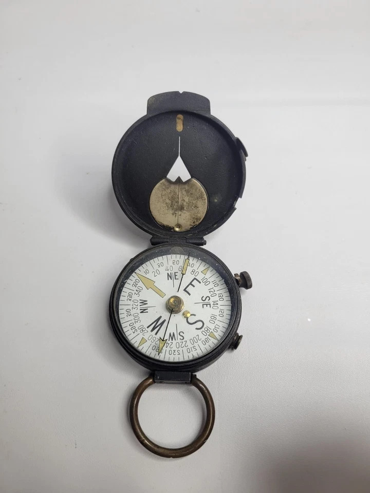 Brass WW2 Compass Plan Ltd. Swiss Mfg.