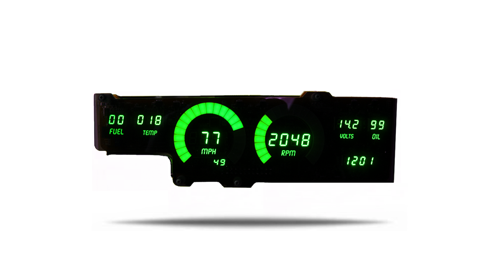 1978-1988 Oldsmobile Cutlass Digital Dash BLUE LED Intellitronix DP1407B