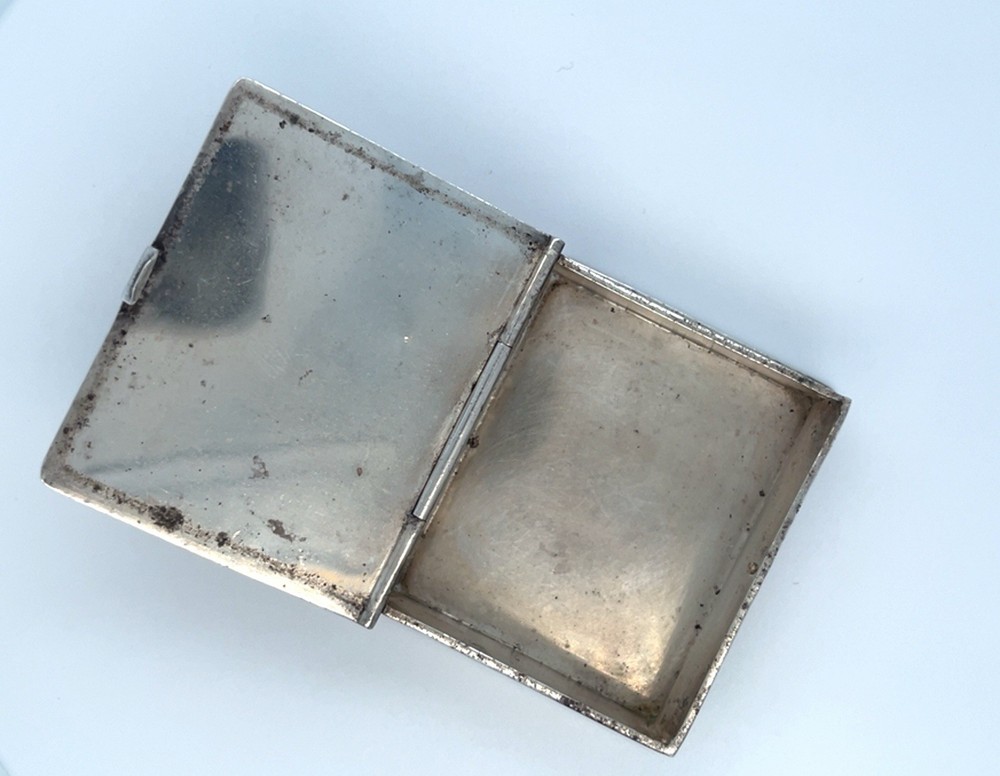 Tiffany & Co. Hinged Book Sterling Silver Pill Box