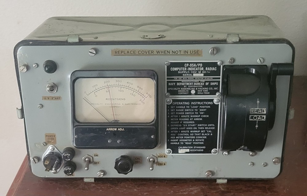 US Navy CP-95A/PD Computer Indicator, Radiac Set