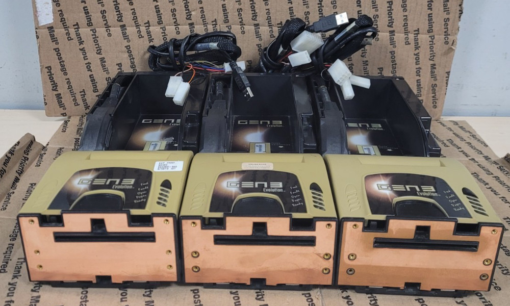 (LOT OF 3) FutureLogic GEN3 Evolution Ticket Printer W/CABLE (UNTESTED)