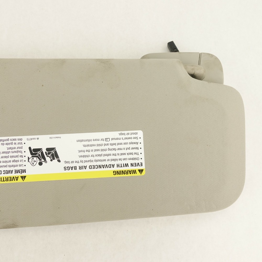 Sierra Silverado Driver Left Sun Visor Sunvisor 2008 2009 2010 2011 2012 13