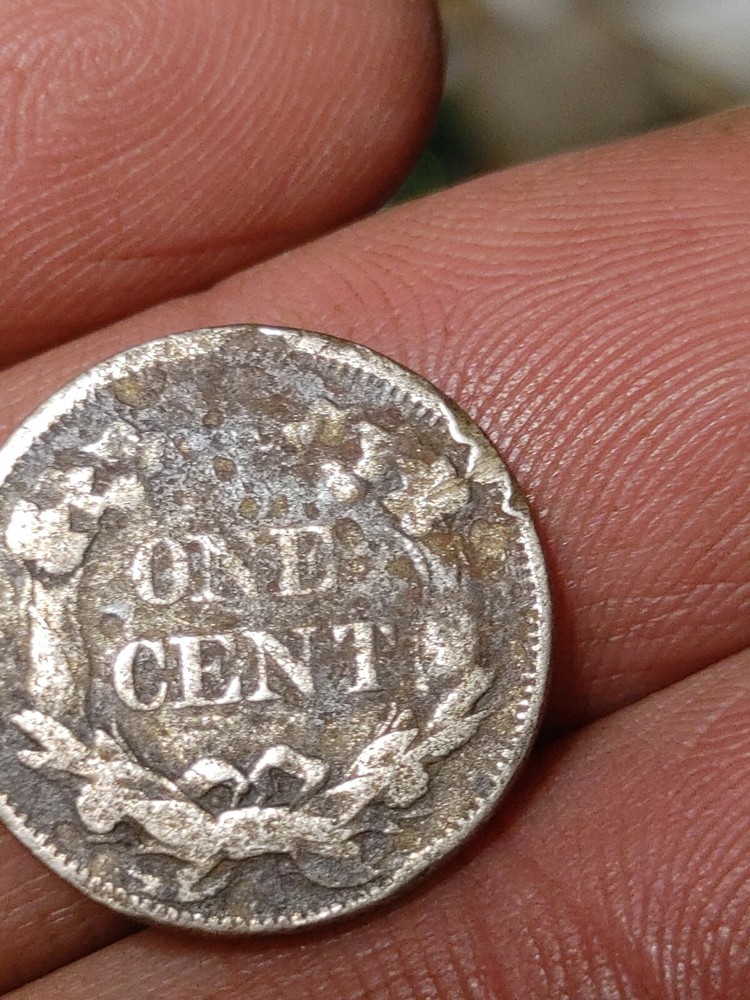 1858 S/L Flying Eagle One Cent Penny