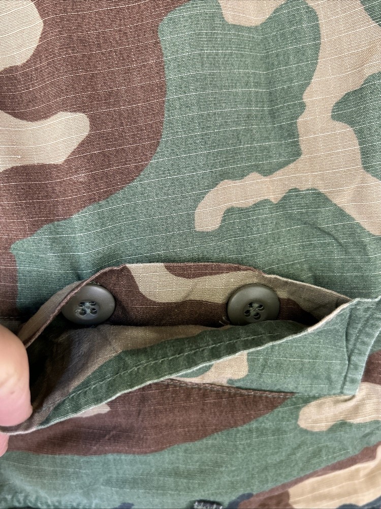 TROUSERS, HOT WEATHER, WOODLAND CAMOUFLAGE PATTERN COMBAT Medium - Regular USED