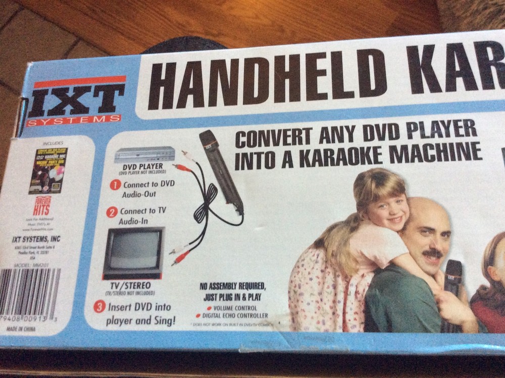 Emerson Handheld Karaoke Microphone DVD Ixt Systems