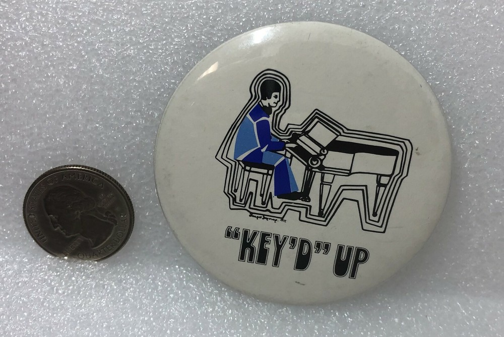 "Key'd" Up Piano Playing Pin