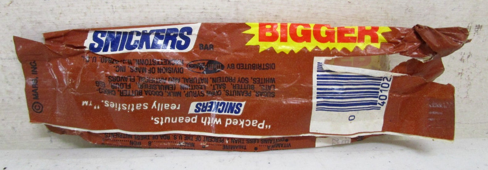 VINTAGE 1980's SNICKERS CANDY BAR WRAPPER EMPTY