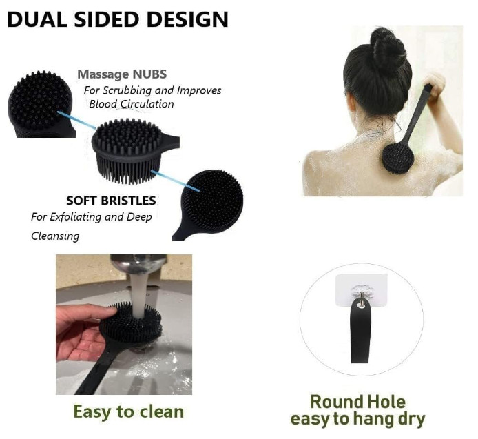 Silicone Back Scrubber & Body Exfoliator